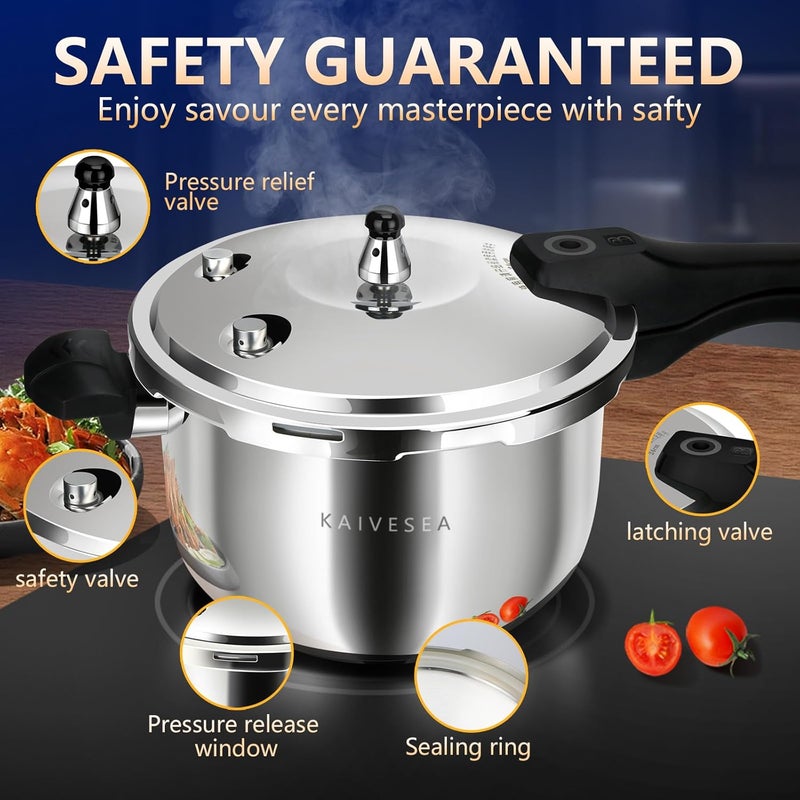 KAIVESEA Pressure Cooker Stainless Steel ollas de presión para cocinar stovetop small pressure cookers 3qt olla de presion rice cooker mini pressure cookers - Image 2